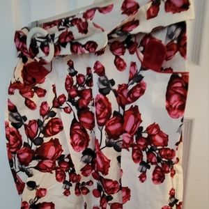 Voodoo Vixen floral pencil skirt
